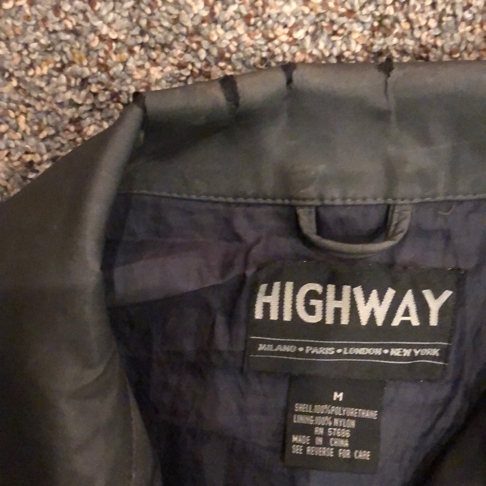 Gray zipper coat tie front jacket size medium - Picture 3 of 4